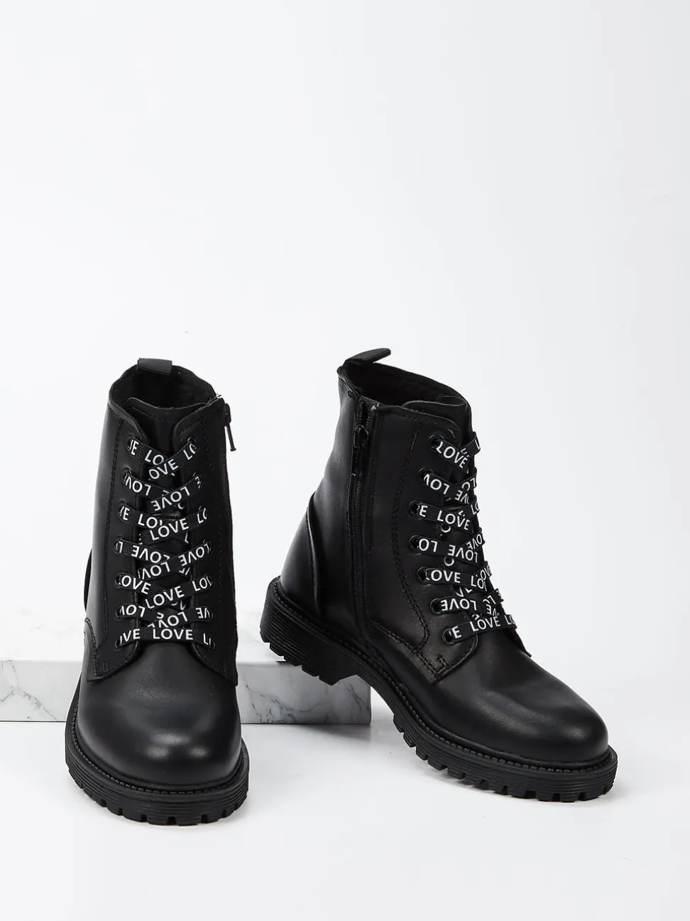 Vado – Schnürboots aus Kalbleder Schwarz