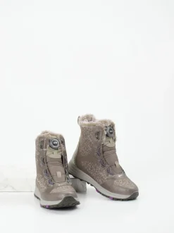 Vado – Winterboots aus Textil in Taupe Animalprint