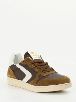 Valsport – Sneaker aus Kalbleder und Nylon braun