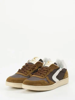 Valsport – Sneaker aus Kalbleder und Nylon braun