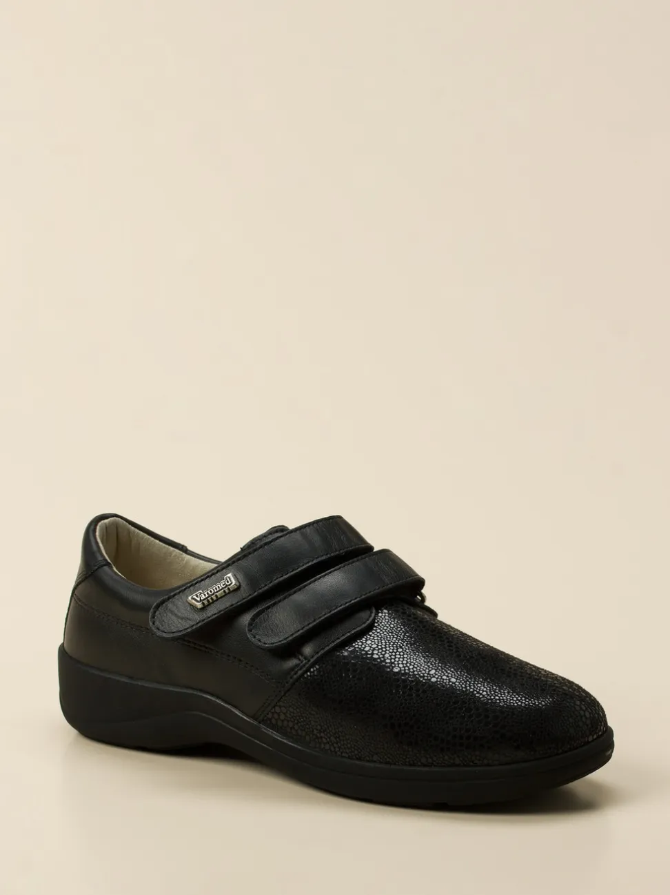 Varomed – Bequemschuh aus Kalbleder mit Reptilprägung