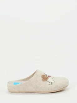 Varomed – Damen-Pantoffeln aus Filz beige