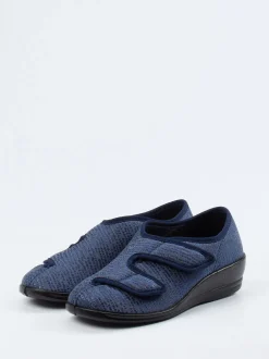 Varomed – Hausschuh aus Textil Dunkelblau