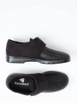 Varomed – Hausschuh aus Textil in Schwarz