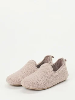 Varomed – Hausschuhe aus Teddyfleece in Altrosa