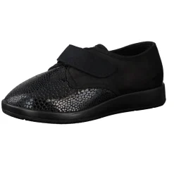 Varomed – Klett-Halbschuh aus Textil mit Reptilprägung