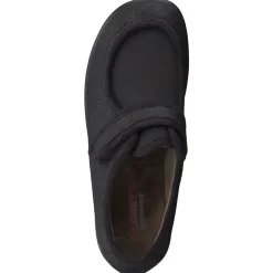 Varomed – Klett-Hausschuh aus Textil schwarz