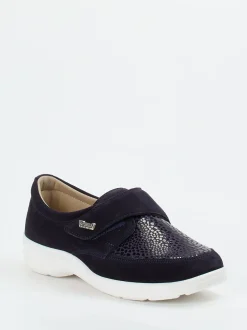 Varomed – Klettschuh aus Veloursleder Dunkelblau