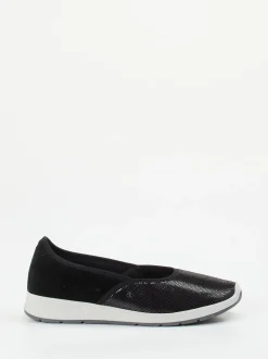 Varomed – Komfort-Ballerina aus Stretch und Veloursleder