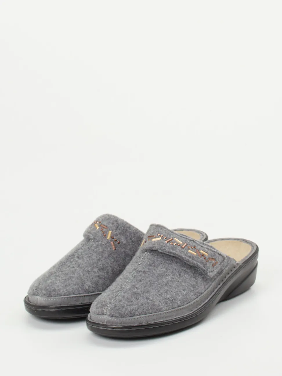 Varomed – Pantoffeln aus Filz in Grau