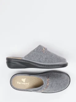 Varomed – Pantoffeln aus Filz in Grau