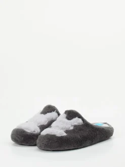 Varomed – Pantoffeln aus Plüschtextil in Grau