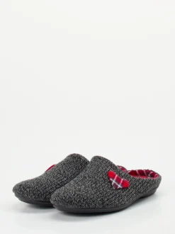 Varomed – Pantoffeln aus Textil in Anthrazitgrau