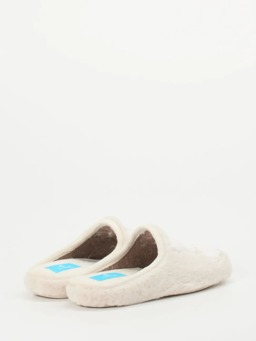 Varomed – Pantoffeln aus Textilfell beige