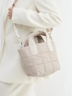 VeeCollective Berlin – Mini Tote Bag aus Nylon taupe
