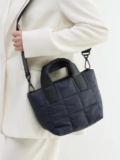 VeeCollective Berlin – Mini Tote Bag aus Nylon Dunkelblau