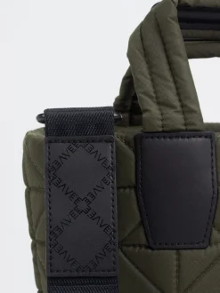 VeeCollective Berlin – Mini Tote Bag aus Nylon olivgrün
