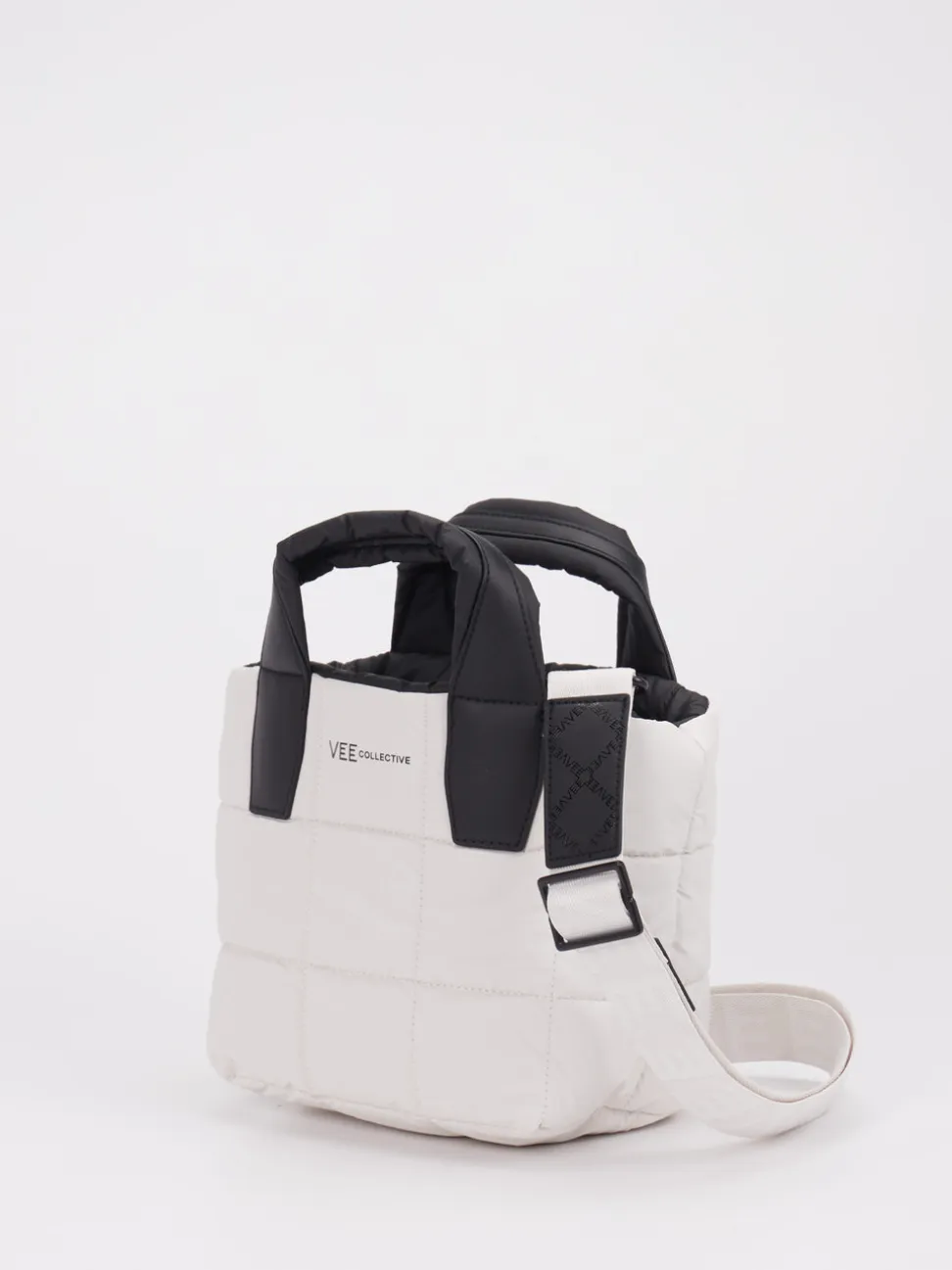 VeeCollective Berlin – Mini Tote Bag aus Nylon Offwhite