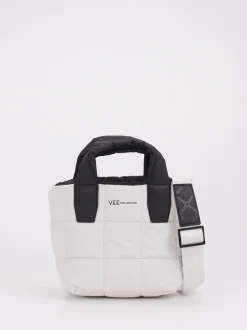 VeeCollective Berlin – Mini Tote Bag aus Nylon Offwhite
