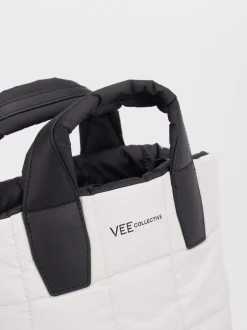 VeeCollective Berlin – Mini Tote Bag aus Nylon Offwhite