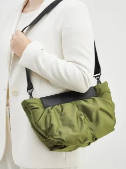 VeeCollective Berlin – Schultertasche aus Nylon Olivgrün
