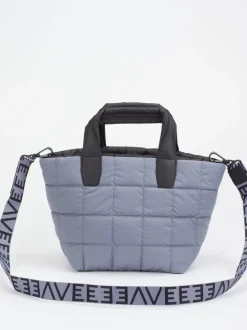 VeeCollective Berlin – Shopper aus Nylon in Taubenblau