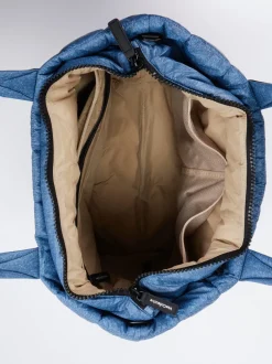 VeeCollective Berlin – Shopper aus Nylon in Jeansblau