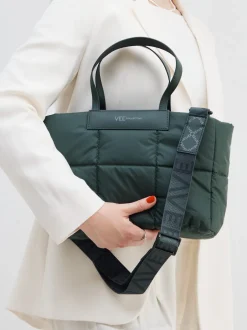 VeeCollective Berlin – Shopper aus Nylon in Dunkelgrün