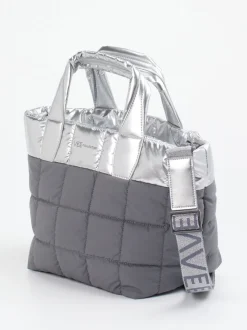 VeeCollective Berlin – Tote Bag aus Nylon silbergrau