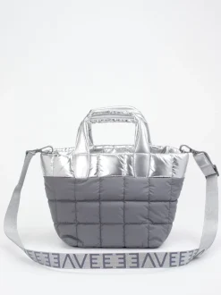 VeeCollective Berlin – Tote Bag aus Nylon silbergrau