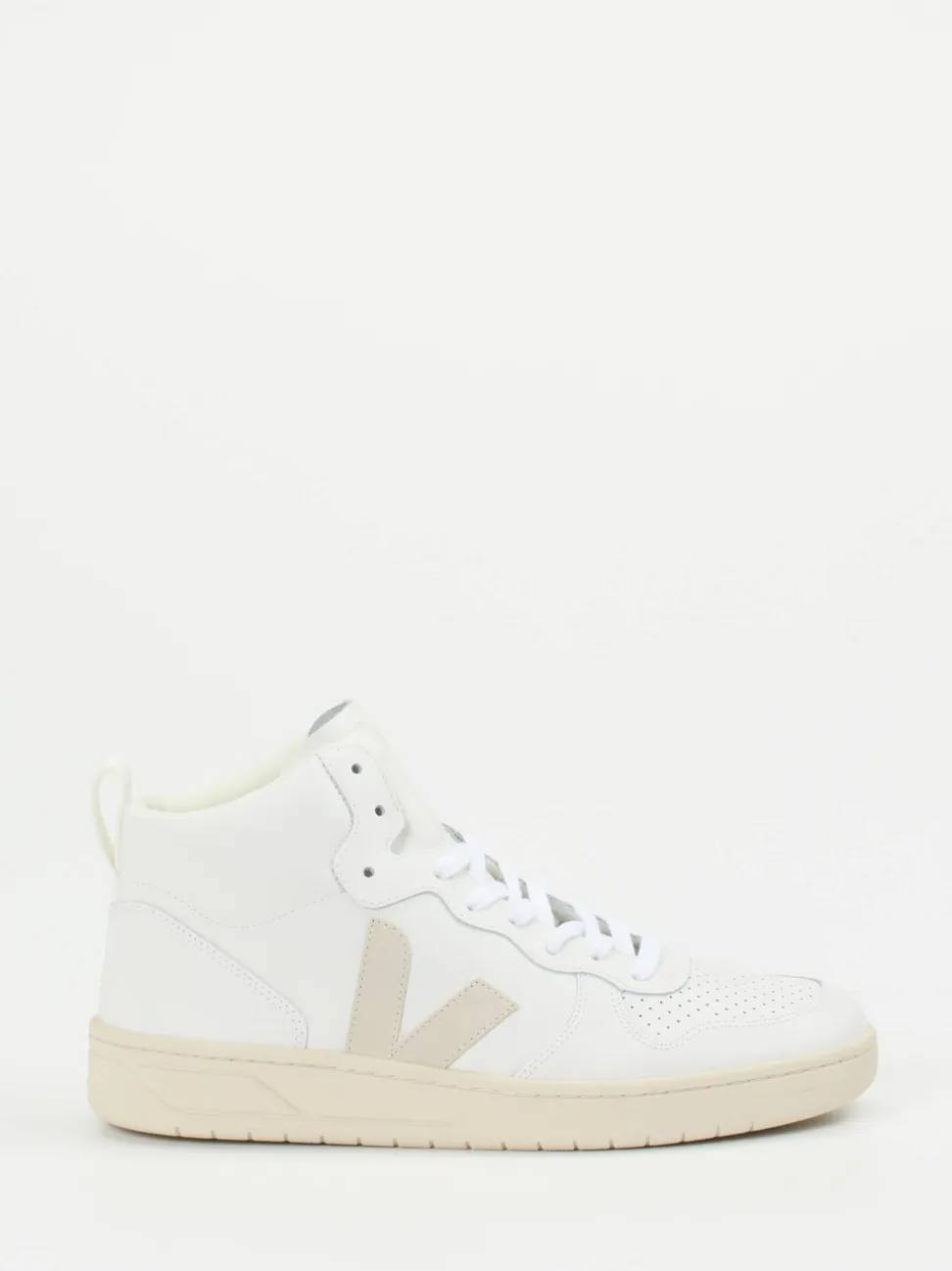 VEJA – High-Top Sneaker aus Leder in Weiß