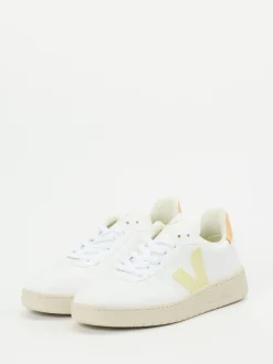 VEJA – Low-Top Sneaker aus veganem Glattleder Weiß