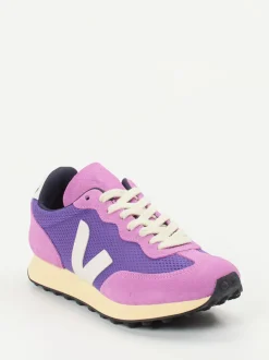 Veja – Retro-Sneaker aus Hexamesh und Veloursleder Violett