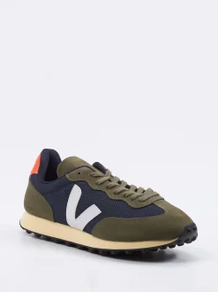 Veja – Retro-Sneaker aus Mesh und Veloursleder blau