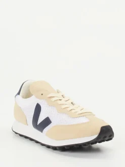 VEJA – Retro-Sneaker aus Mesh und Veloursleder Beige