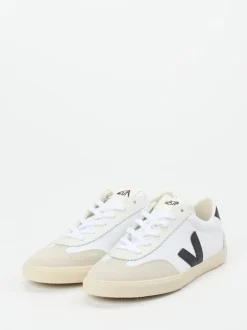VEJA – Sneaker aus Canvas und Wildleder weiß