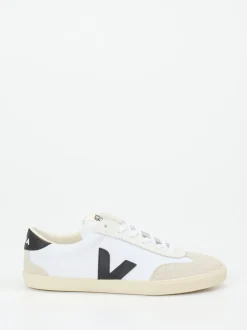 VEJA – Sneaker aus Canvas und Wildleder weiß