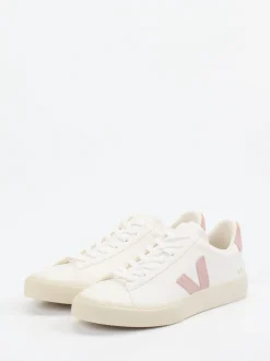 VEJA – Sneaker aus Kalbleder und Wildleder offwhite