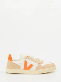 VEJA – Sneaker aus Kalbleder und Veloursleder Beige