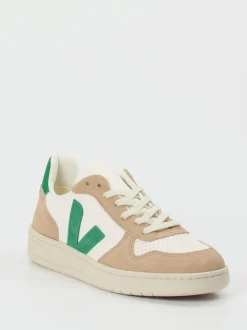 VEJA – Sneaker aus Kalbleder und Wildleder beige