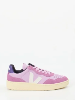 Veja – Sneaker aus Leder in Flieder