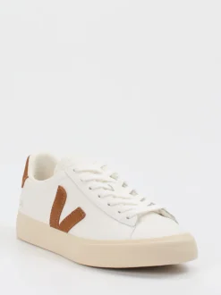 Veja – Sneaker aus Leder mit Veloursdetails Off-White