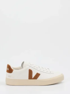 Veja – Sneaker aus Leder mit Veloursdetails Off-White