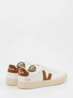 Veja – Sneaker aus Leder mit Veloursdetails Off-White