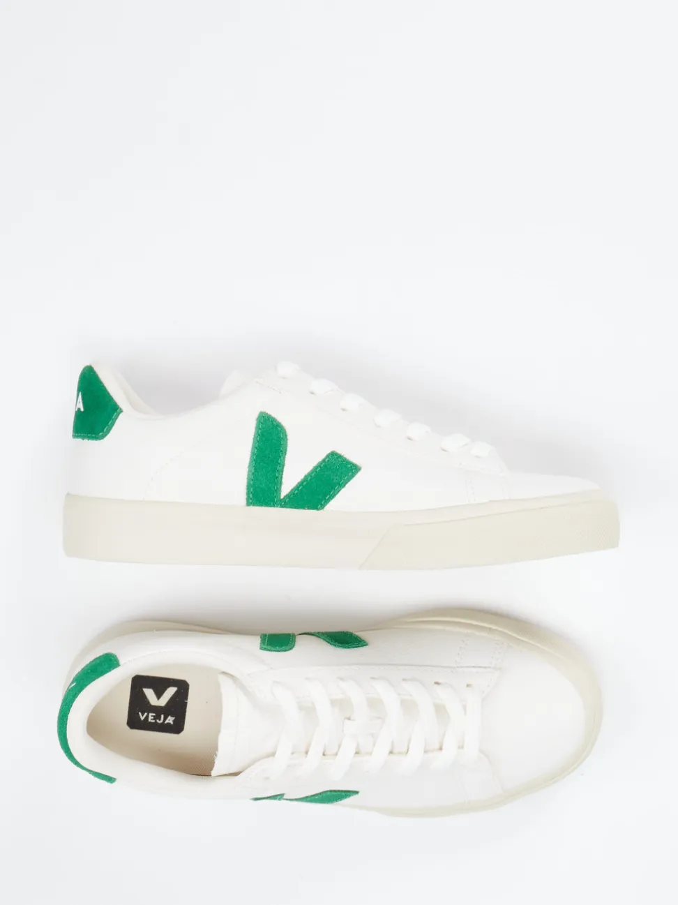 VEJA – Sneaker aus Leder und Canvas cremeweiß