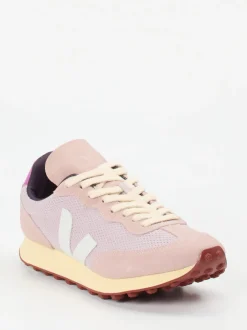 VEJA – Sneaker aus Mesh und Veloursleder Rosé