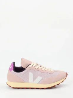 VEJA – Sneaker aus Mesh und Veloursleder Rosé
