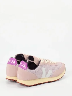 VEJA – Sneaker aus Mesh und Veloursleder Rosé