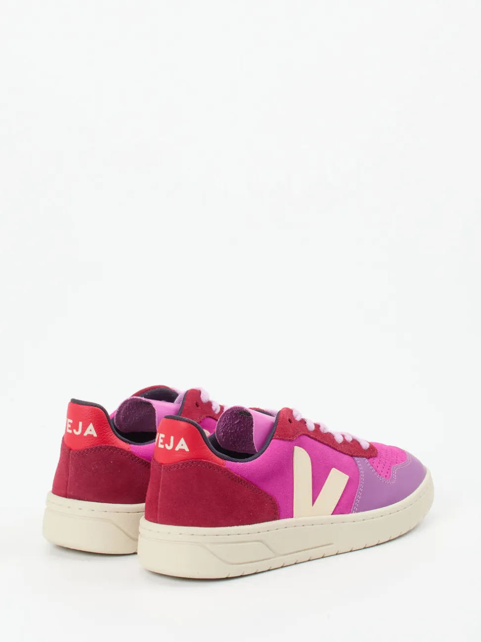 VEJA – Sneaker aus Textil und Veloursleder Fuchsia