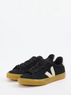 VEJA – Sneaker aus Veloursleder Schwarz